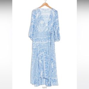 Calvin Klein wrap dress with slip